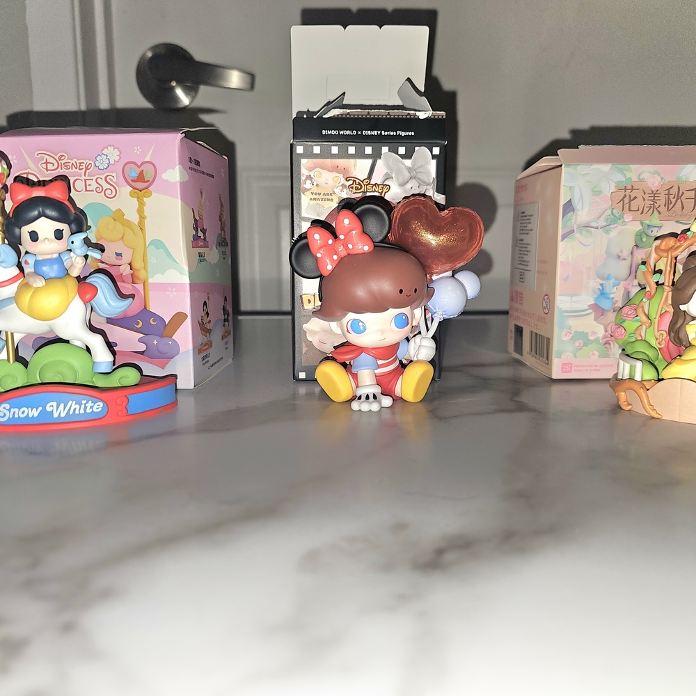 Lot Of 3 Disney Blind Boxes Including Popmart Dimmo Disney